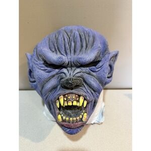 Purple Skin Monster Latex Head Mask Adult Halloween Party Cosplay Costume